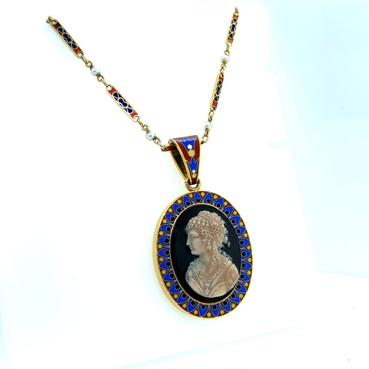 TIFFANY & CO CIRCA 1878 CARVED CAMEO