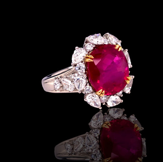 OVER 6CTS RUBY BURMA NO HEAT