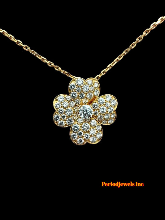 VAN CLEEF & ARPELS DIAMOND COSMOS PENDANT