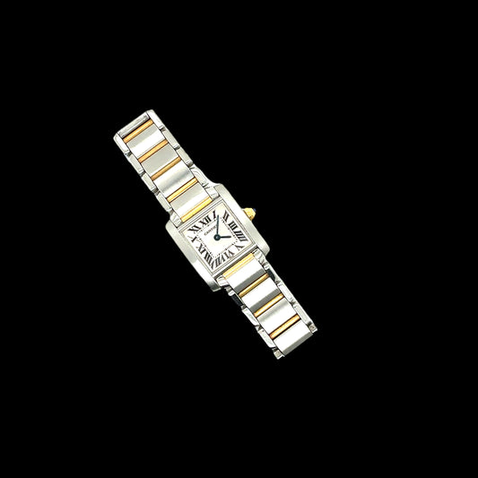 CARTIER TWO TONE TANK FRANCAISE